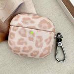For AirPods Pro 2 Leopard Texture Wireless Earphone PC Case(Pink)
