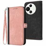 For TCL 60 SE NxtPaper 5G Side Buckle Double Fold Hand Strap Leather Phone Case(Pink)