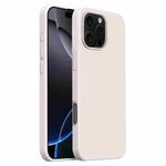 For iPhone 16 Pro Max Burom Cloud Sensing Ultra-thin Liquid Silicone Full Coverage Phone Case(Antique White)