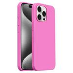 For iPhone 15 Pro Max Burom Cloud Sensing Ultra-thin Liquid Silicone Full Coverage Phone Case(Rose Powder)
