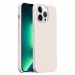 For iPhone 13 Pro Max Burom Cloud Sensing Ultra-thin Liquid Silicone Full Coverage Phone Case(Antique White)