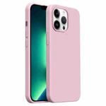 For iPhone 13 Pro Max Burom Cloud Sensing Ultra-thin Liquid Silicone Full Coverage Phone Case(Cherry Blossom)