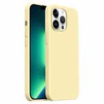 For iPhone 13 Pro Max Burom Cloud Sensing Ultra-thin Liquid Silicone Full Coverage Phone Case(Creamy)