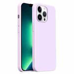 For iPhone 13 Pro Max Burom Cloud Sensing Ultra-thin Liquid Silicone Full Coverage Phone Case(Bean Purple)