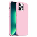 For iPhone 13 Pro Max Burom Cloud Sensing Ultra-thin Liquid Silicone Full Coverage Phone Case(Peach Powder)