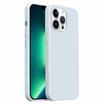For iPhone 13 Pro Burom Cloud Sensing Ultra-thin Liquid Silicone Full Coverage Phone Case(Glacier Blue)