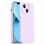 For iPhone 13 Burom Cloud Sensing Ultra-thin Liquid Silicone Full Coverage Phone Case(Bean Purple)