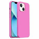 For iPhone 13 Burom Cloud Sensing Ultra-thin Liquid Silicone Full Coverage Phone Case(Rose Powder)
