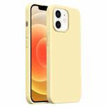 For iPhone 12 Burom Cloud Sensing Ultra-thin Liquid Silicone Full Coverage Phone Case(Creamy)