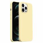 For iPhone 12 Pro Max Burom Cloud Sensing Ultra-thin Liquid Silicone Full Coverage Phone Case(Creamy)