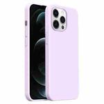 For iPhone 12 Pro Max Burom Cloud Sensing Ultra-thin Liquid Silicone Full Coverage Phone Case(Bean Purple)