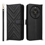 For Fossibot S3 Pro Multifunctional 6-Card Slots Leather Phone Case with Wrist Strap(Black)