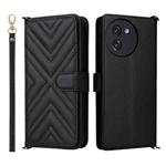For Doogee Note 59 / Note 59 Pro Multifunctional 6-Card Slots Leather Phone Case with Wrist Strap(Black)