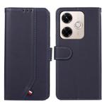For Redmi 13X ABEEL Delicate Texture Splicing RFID Leather Phone Case(Blue)