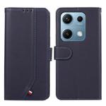 For Redmi Note 14s ABEEL Delicate Texture Splicing RFID Leather Phone Case(Blue)