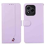 For Honor 400 Lite ABEEL Delicate Texture Splicing RFID Leather Phone Case(Purple)