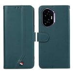 For Honor 400 ABEEL Delicate Texture Splicing RFID Leather Phone Case(Green)