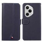 For Honor 400 Pro Global 160.8mm ABEEL Delicate Texture Splicing RFID Leather Phone Case(Blue)