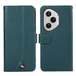 For Honor 400 Pro Global 160.8mm ABEEL Delicate Texture Splicing RFID Leather Phone Case(Green)