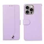 For iPhone 12 Pro ABEEL Delicate Texture Splicing RFID Leather Phone Case(Purple)