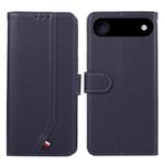 For iPhone 17 Air ABEEL Delicate Texture Splicing RFID Leather Phone Case(Blue)