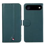 For iPhone 17 Air ABEEL Delicate Texture Splicing RFID Leather Phone Case(Green)