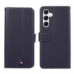 For Samsung Galaxy A14 5G ABEEL Delicate Texture Splicing RFID Leather Phone Case(Blue)