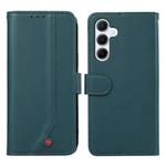 For Samsung Galaxy A17 5G ABEEL Delicate Texture Splicing RFID Leather Phone Case(Green)