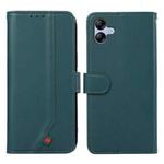 For Samsung Galaxy A07 5G ABEEL Delicate Texture Splicing RFID Leather Phone Case(Green)