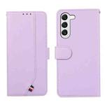 For Samsung Galaxy S22+ 5G ABEEL Delicate Texture Splicing RFID Leather Phone Case(Purple)