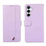 For Samsung Galaxy S23 FE 5G ABEEL Delicate Texture Splicing RFID Leather Phone Case(Purple)