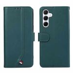 For Samsung Galaxy S24+ 5G ABEEL Delicate Texture Splicing RFID Leather Phone Case(Green)