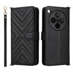 For OPPO Find X8s+ 5G Multifunctional 6-Card Slots Leather Phone Case with Wrist Strap(Black)