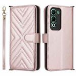 For OPPO A5 5G / 4G Global Multifunctional 6-Card Slots Leather Phone Case with Wrist Strap(Pink)