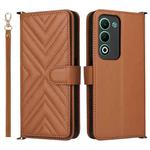 For OPPO A5 5G / 4G Global Multifunctional 6-Card Slots Leather Phone Case with Wrist Strap(Brown)