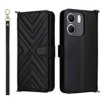 For OPPO A5x 5G / 4G Global Multifunctional 6-Card Slots Leather Phone Case with Wrist Strap(Black)