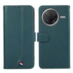 For Xiaomi Poco F7 Pro ABEEL Delicate Texture Splicing RFID Leather Phone Case(Green)