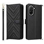 For Redmi A5 4G 173.3mm Multifunctional 6-Card Slots Leather Phone Case with Wrist Strap(Black)