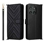 For Motorola Edge 5G 2025 Multifunctional 6-Card Slots Leather Phone Case with Wrist Strap(Black)