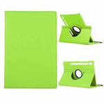 For Samsung Galaxy Tab S8+ / Tab S8 Plus /  Tab S7 FE / Tab S7+ / T970 360 Degree Rotation Litchi Texture Flip Leather Case with Holder(Green)