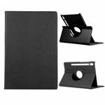 For Samsung Galaxy Tab S8+ / Tab S8 Plus /  Tab S7 FE / Tab S7+ / T970 360 Degree Rotation Litchi Texture Flip Leather Case with Holder(Black)