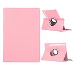 For Samsung Galaxy Tab S8+ / Tab S8 Plus /  Tab S7 FE / Tab S7+ / T970 360 Degree Rotation Litchi Texture Flip Leather Case with Holder(Pink)