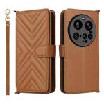For Xiaomi 15 Ultra Multifunctional 6-Card Slots Leather Phone Case with Wrist Strap(Brown)