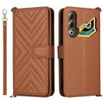 For ZTE nubia Neo 3 GT 5G Multifunctional 6-Card Slots Leather Phone Case with Wrist Strap(Brown)