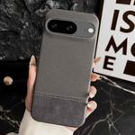 For Google Pixel 8 Stitching Cloth MagSafe Magnetic PC Hybrid PU Phone Case(Grey)