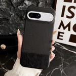 For Google Pixel 8a Stitching Cloth MagSafe Magnetic PC Hybrid PU Phone Case(Black)