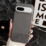 For Google Pixel 8a Stitching Cloth MagSafe Magnetic PC Hybrid PU Phone Case(Grey)