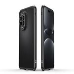For Huawei nova 13 Pro Aurora Series Lens Protector + Metal Frame Phone Case(Black Silver)