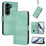For itel Power 70 Line Splicing Buckle Retro Leather Phone Case(Mint)