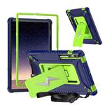 For Samsung Galaxy Tab S10+ / S9+ Armor Bolt Shape Holder Silicone Hybrid PC Tablet Case(Navy Blue Olivine)